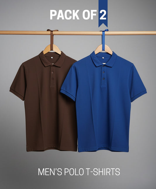 Polo Men's Short Seleevs Branded T-Shirts For Men's PACK OF 2