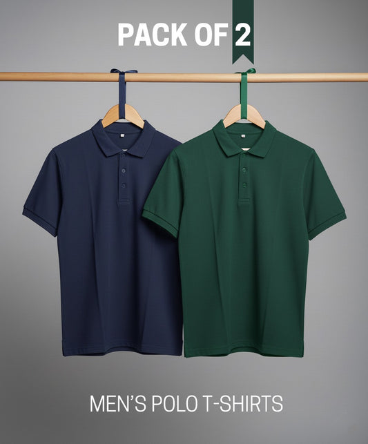 Polo Men's Short Seleevs Branded T-Shirts For Men's PACK OF 2