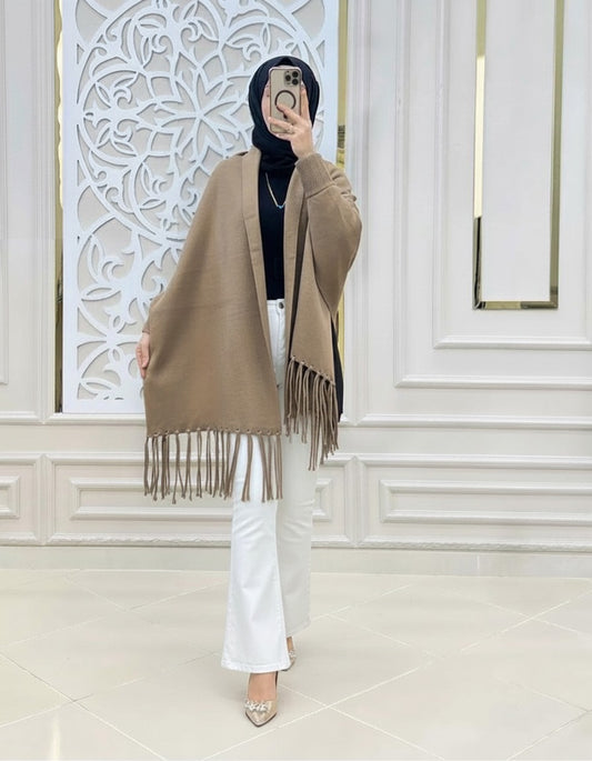 shwal with Bell bottom white jeans