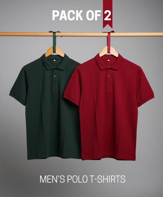 Polo Men's Short Seleevs Branded T-Shirts For Men's PACK OF 2