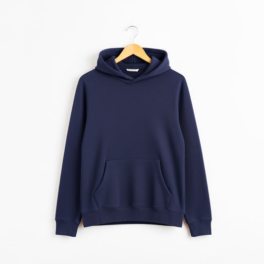 ladies Classic blue Pullover Hoodie with Kangaroo Pocket