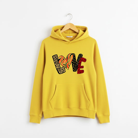 Women's Cute Print Hoodie with Kangaroo Pocket