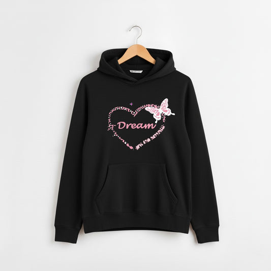 Women's Cute Print Hoodie with Kangaroo Pocket