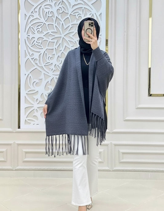 shwal with Bell bottom white jeans